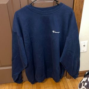 Navy blue champion crew neck